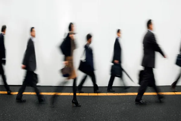 Businesspeople Walking to Work