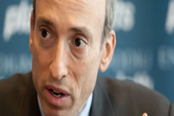 Gary Gensler Speaks During An Interview