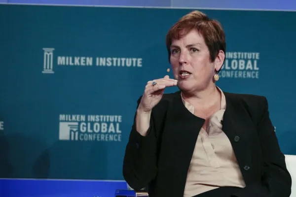 Angela Rodell, CEO of Alaska Permanent Fund. (Kyle Grillot/Bloomberg)