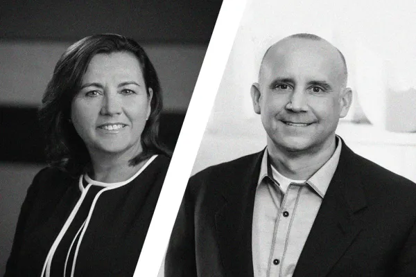 Noreen Beaman, CEO of Brinker Capital and Eric Clarke, CEO of Orion Advisor Services (Courtesy photos)