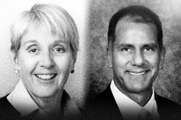 Cynthia Steer and Rip Reeves (LinkedIn photos)