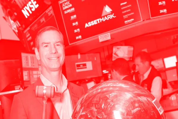 Charles Goldman at the New York Stock Exchange. (Courtesy AssetMark)