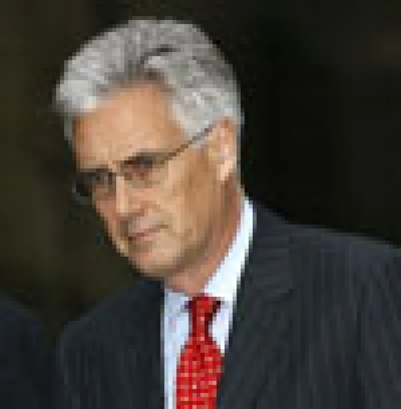 The Chairman of the Financial Services Authority, Adair Turner, arrives for a meeting in Downing Street in central London