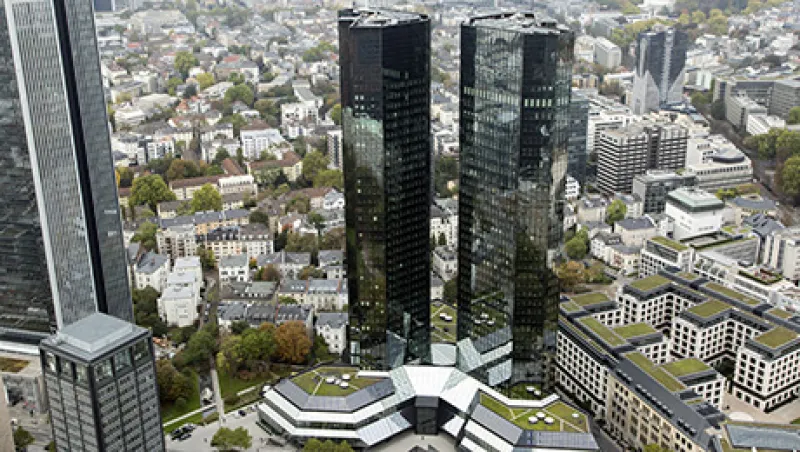 European Central Bank Headquarters And Frankfurt's Financial District Ahead Of Comprehensive Bank Assessment