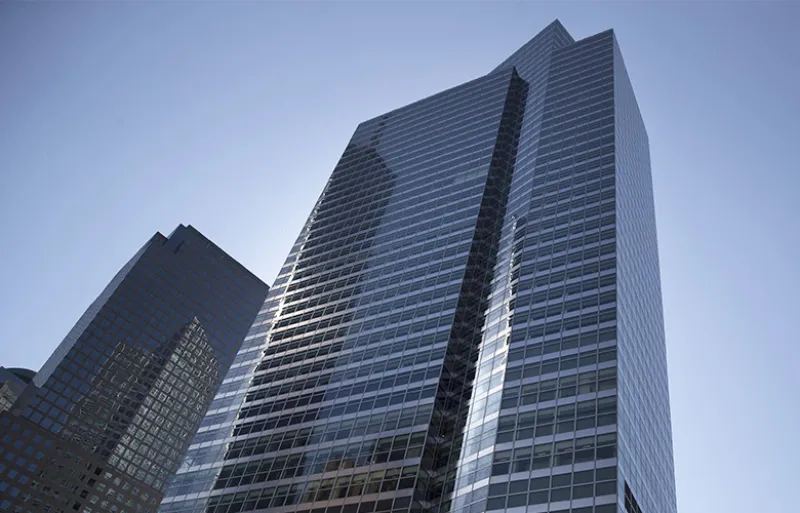 Goldman Sachs headquarters in New York (Victor J. Blue/Bloomberg) 