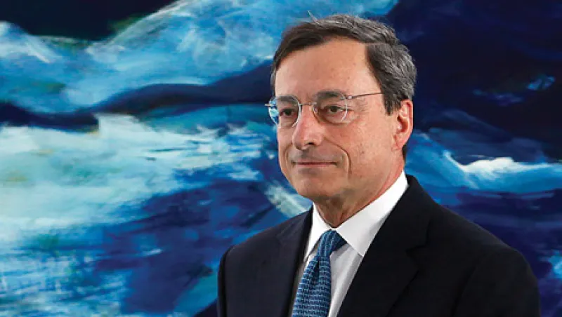 Angela Merkel Meets Italy's Central Bank Governor Mario Draghi