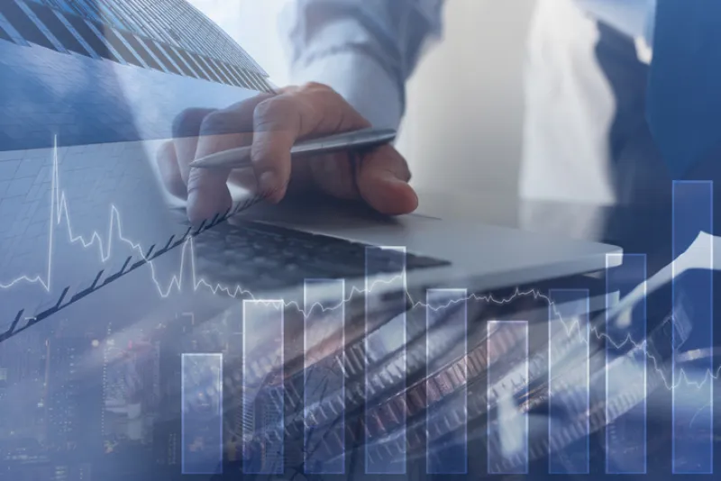 Finance investment, real estate business concept