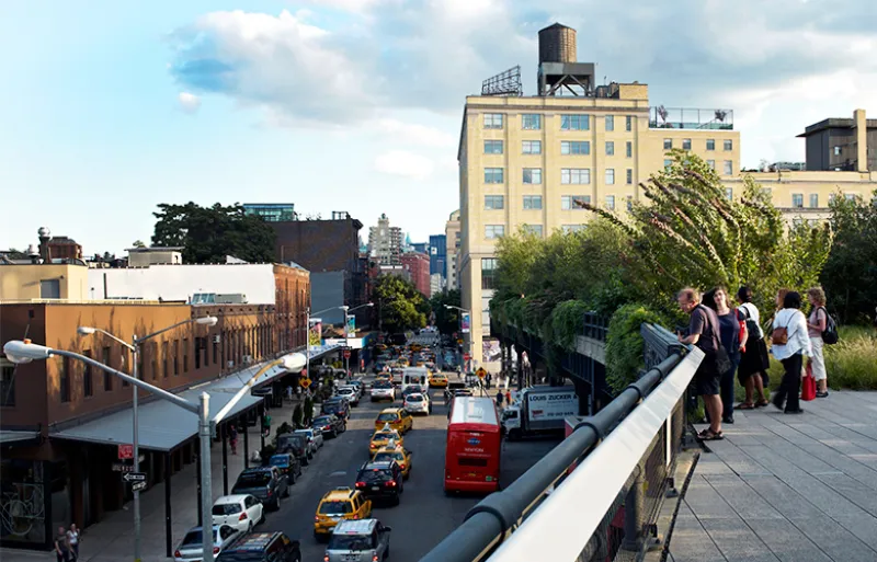 View of the Meatpacking District from the High Line (Guy Calaf/Bloomberg)
