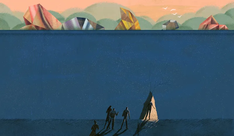 Illustrations: Lisk Feng; Photograph: Jin Lee/Bloomberg